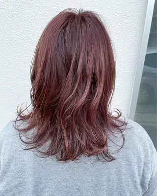 ミディアム カラー Aｎ Hair 所属・しらはま ようこのヘアスタイル