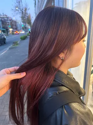 ミディアム aen parlor所属・💐レイヤー/暖色 /りゅーき💐のヘアスタイル