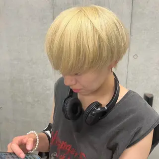 カラー メンズ フェザーパーマ🌙 毛流れ yuzukiのヘアスタイル