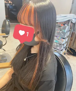 セミロング カラー 髪質改善🌟透明感 🌟三塚有紀子のヘアスタイル