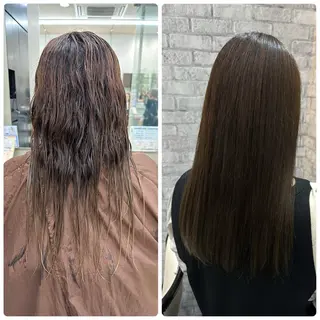 ロング EARTH/A岡山店 片岡愛のヘアスタイル