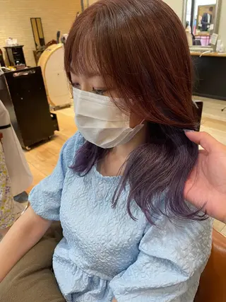 セミロング 亀川蓮 Agu hairのヘアスタイル
