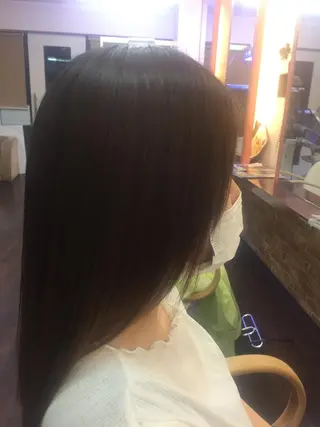 セミロング カラー パーマ 桧山 真のヘアスタイル