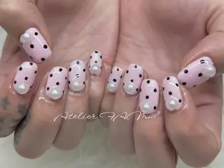 ミディアム nail&eyelashsalon atelier fam上本町店所属・アトリエ FAMのネイルデザイン