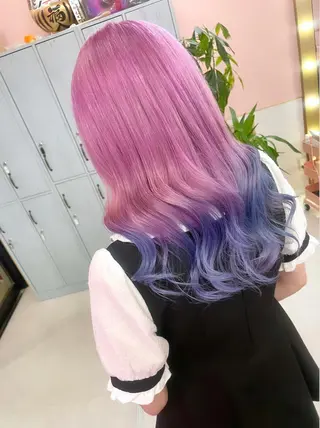 セミロング カラー ブリーチ人気No.1 MANATO🎨🌈のヘアスタイル