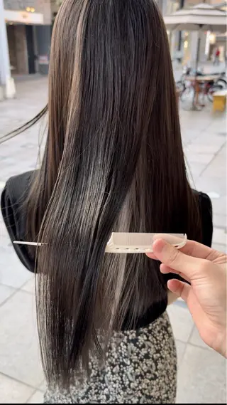 ロング カラー ブリーチなしWカラー レイヤー/KOHNOのヘアスタイル