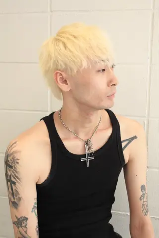 ショート カラー メンズ メンズカット/ スパイキーショートのヘアスタイル