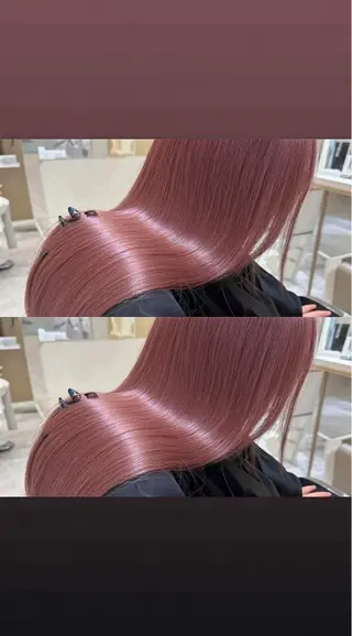 ロング カラー 👑髪質改善wカラー /ハイトーン/アユカのヘアスタイル