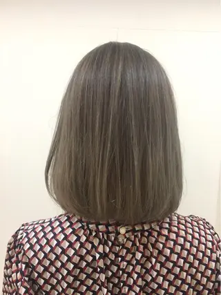 ミディアム カラー ぱつっとボブ/ 小野あかねのその他イメージ