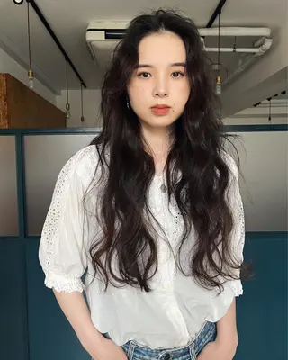 ロング 暖色/パーマ 🌼クニトウメイのヘアスタイル