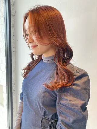 セミロング カラー 韓国ヘア特化 💟 ララア 💟のヘアスタイル