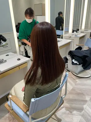 ロング カラー 淡路上新庄/髪質改善 .艶カラー/野口春貴のヘアスタイル