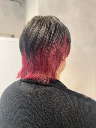 ショート カラー メンズ 渋谷レイヤーカット/ 暖色艶カラー🩵高橋のヘアスタイル