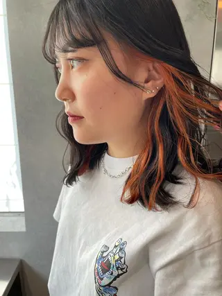 ミディアム カラー ナチュラル透明感🌱 小山美樹子のヘアスタイル