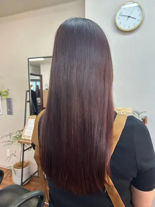 ロング カラー 大和田 朱美のヘアスタイル