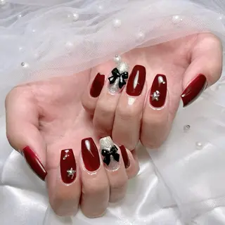 ネイル 🎀藤沢ガーリーネイ ル/長さ出し🎀のネイルデザイン