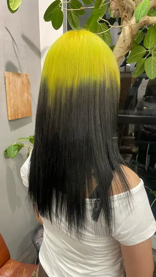 ロング カラー 都築 あんずのヘアスタイル