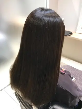 セミロング かねやす ゆなのヘアスタイル