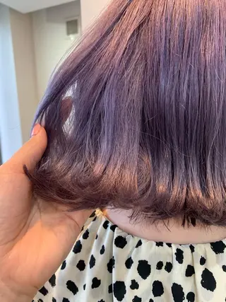 ショート カラー 透け感✨ダメージレス カラーHana🤍のヘアスタイル