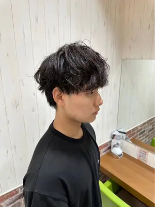 パーマ メンズ 原 壱弥のヘアスタイル