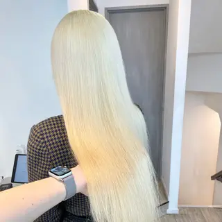 ロング カラー ブロンド・ハイトーン ／遠藤将太のヘアスタイル