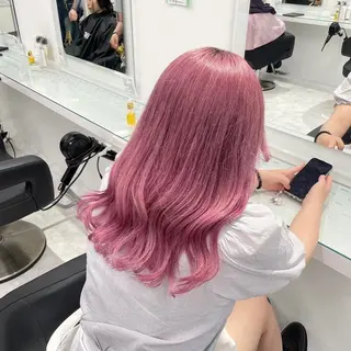 ロング 💗暖色カラー💗 ツヤ髪💗Mayaのヘアスタイル