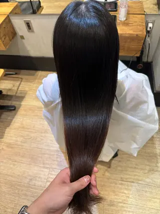 ミディアム パーマ 立川/ブリーチ/ 髪質改善/西川翔真のヘアスタイル