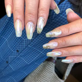 ロング カラー ヘアアレンジ キッズ ネイル マツエク・マツパ 福田 加奈のネイルデザイン