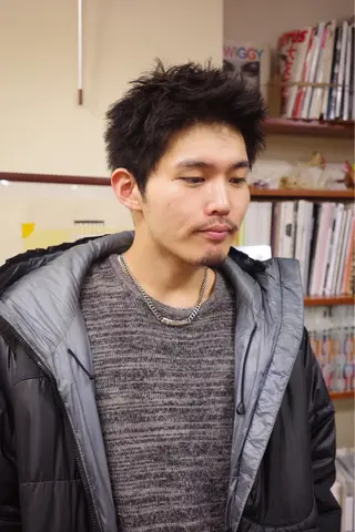 ショート パーマ メンズ きくち ゆうすけのヘアスタイル