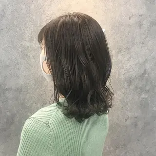 ミディアム 所渉/韓国レイヤー /ウルフカットのヘアスタイル