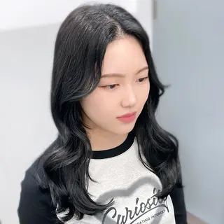 セミロング カラー 💎韓国ヘア💎 Harukaのヘアスタイル