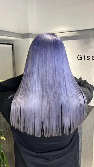 セミロング カラー mimiiy梅田 中崎町ハイトーンのヘアスタイル