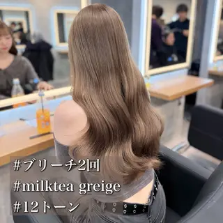 ロング カラー ヘアアレンジ レイヤー×透明感カラ ーHAYATOのヘアスタイル