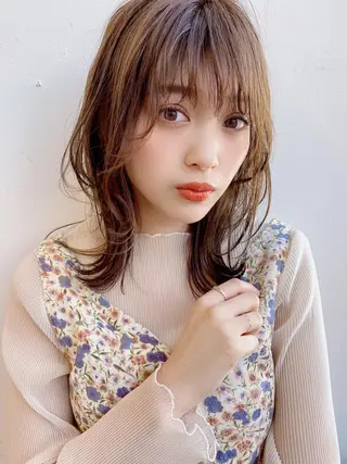 ミディアム 鎌倉 彩のヘアスタイル