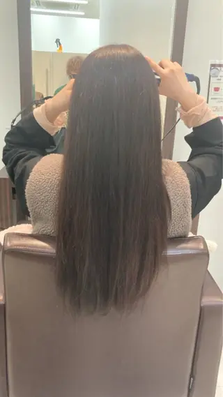 ロング カラー グランアージュ　ネオ所属・Ryu/ハイトーン/ デザイン/髪質改善のヘアスタイル