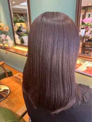 ミディアム カラー 野村 健太のヘアスタイル