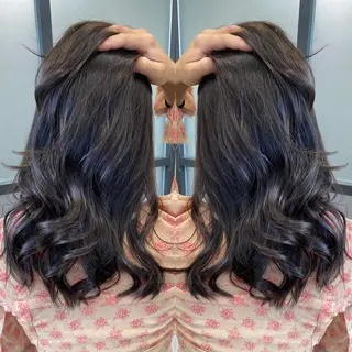 ロング カラー tocca 💜石田愛結💜のヘアスタイル