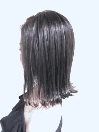 セミロング カラー パーマ ヘアアレンジ メンズ キッズ ネイル マツエク・マツパ バレイヤージュ/ 髪質改善/渡邉悟🌱のヘアスタイル