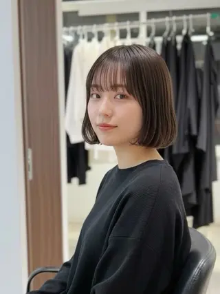 ショート JIN/暖色カラー /髪質改善/艶髪のヘアスタイル