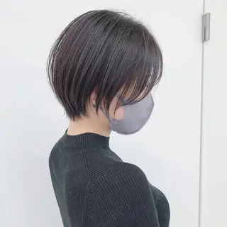 ショート カラー パーマ 【赤み消しカラー】 中野浩太のヘアスタイル