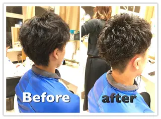 パーマ メンズ はだゆうき @hadadan08のヘアスタイル