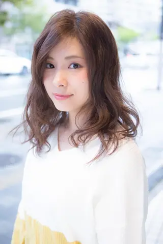 ミディアム パーマ beauty: beast 豊見城店のヘアスタイル