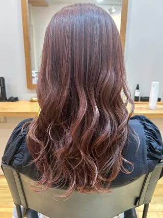 セミロング カラー ヘアアレンジ 佐藤 かののヘアスタイル