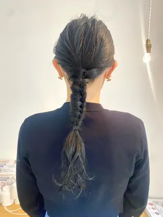 ヘアアレンジ 安永 涼のヘアスタイル