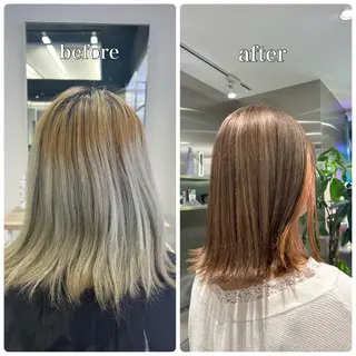 ミディアム カラー メンズ/ボブ/パーマ /くるみのマツエク・マツパデザイン