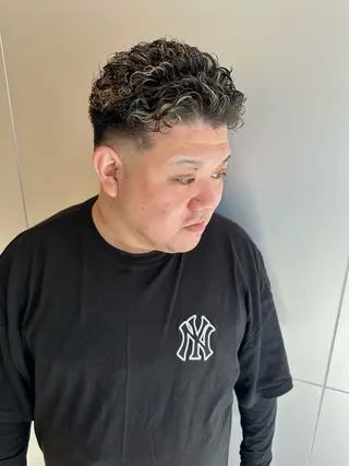 ショート パーマ メンズ メンズパーマ達人/ フェード/イツキのヘアスタイル