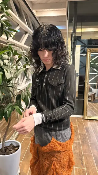 パーマ メンズ 村上 輝のヘアスタイル