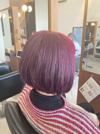 ショート カラー 夏賀 聡史のヘアスタイル