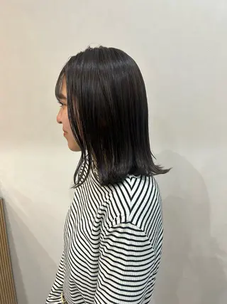 セミロング ボブ/透明感カラー 🧸YUI❤️のヘアスタイル