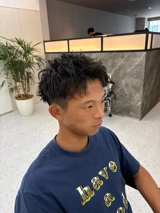 パーマ メンズ 笹江 瑞穂のヘアスタイル